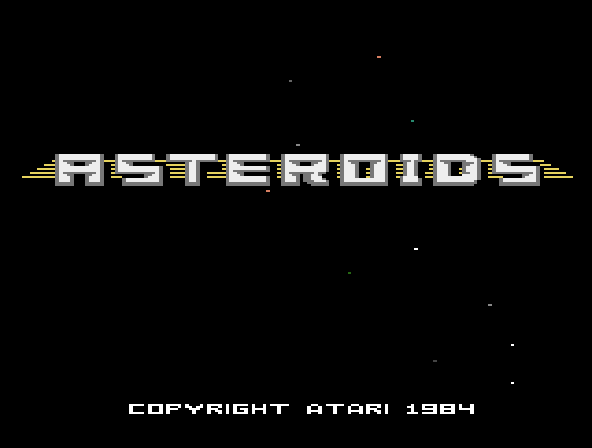 3D Asteroids (Prototype) Title Screen